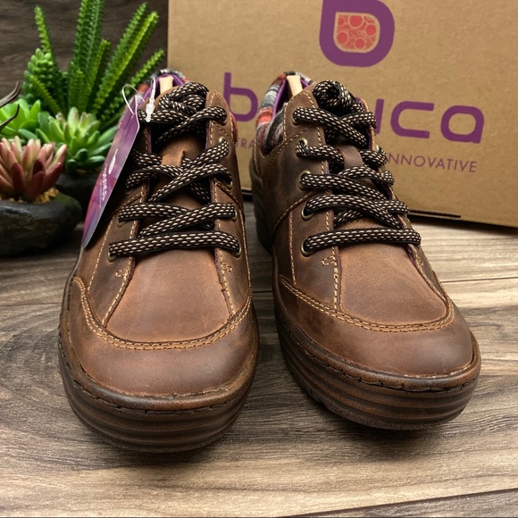 NIB Bionica Gervais Platform Wedge Oxford Sneaker - Picture 3 of 11